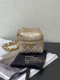 Chanel 22SS Runway Gold Dice Bag 32 Series