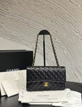 Chanel Classic Flap CF Medium Black Caviar Leather with Gold Hardware Chip Version 2021