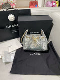 Chanel 26A Mini 25 Bag Silver Calfskin Shoulder Bag 2026 Receipt Full Set Brand New
