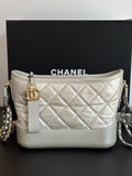 Chanel Gabrielle Small Hobo Bag Silver 28 Series