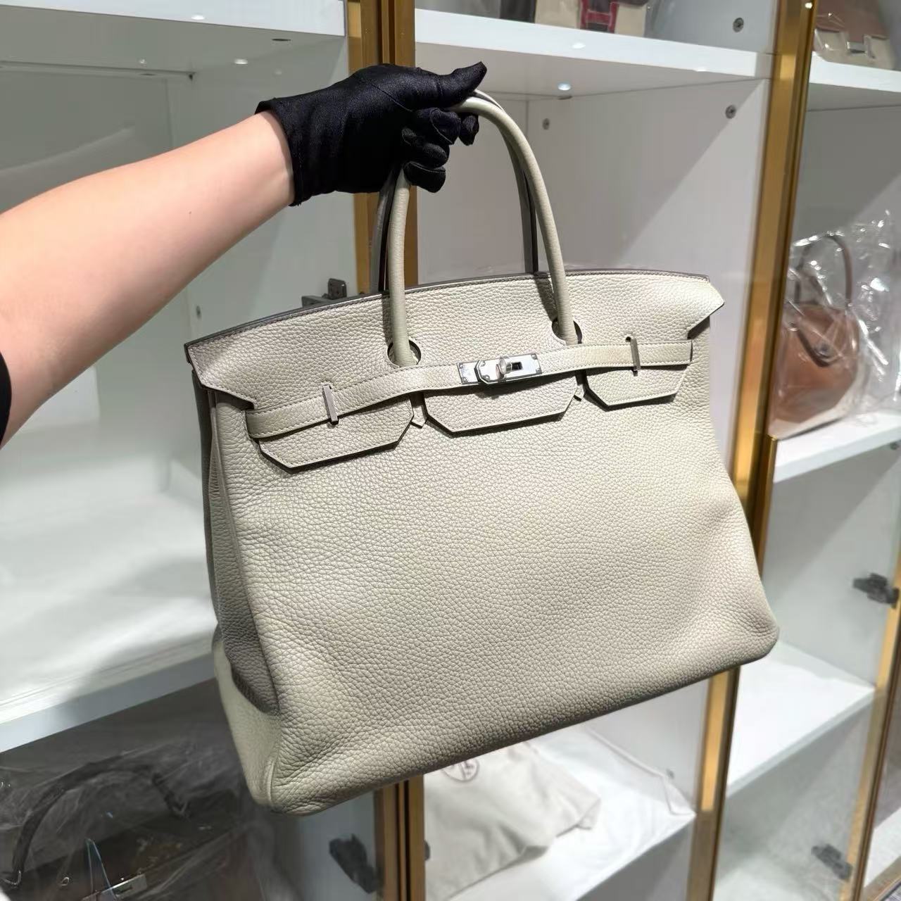 Hermès Birkin 40 Sage Green Togo Leather X Stamp