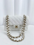Chanel Classic Flap CF Small Black Caviar Leather Chip Version 2023