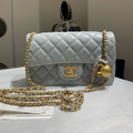 Chanel Classic Flap Mini Bag with Gold Ball