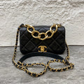Chanel 22A Enamel Thick Chain Bag