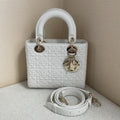 Dior Small Lady Dior Bag in White