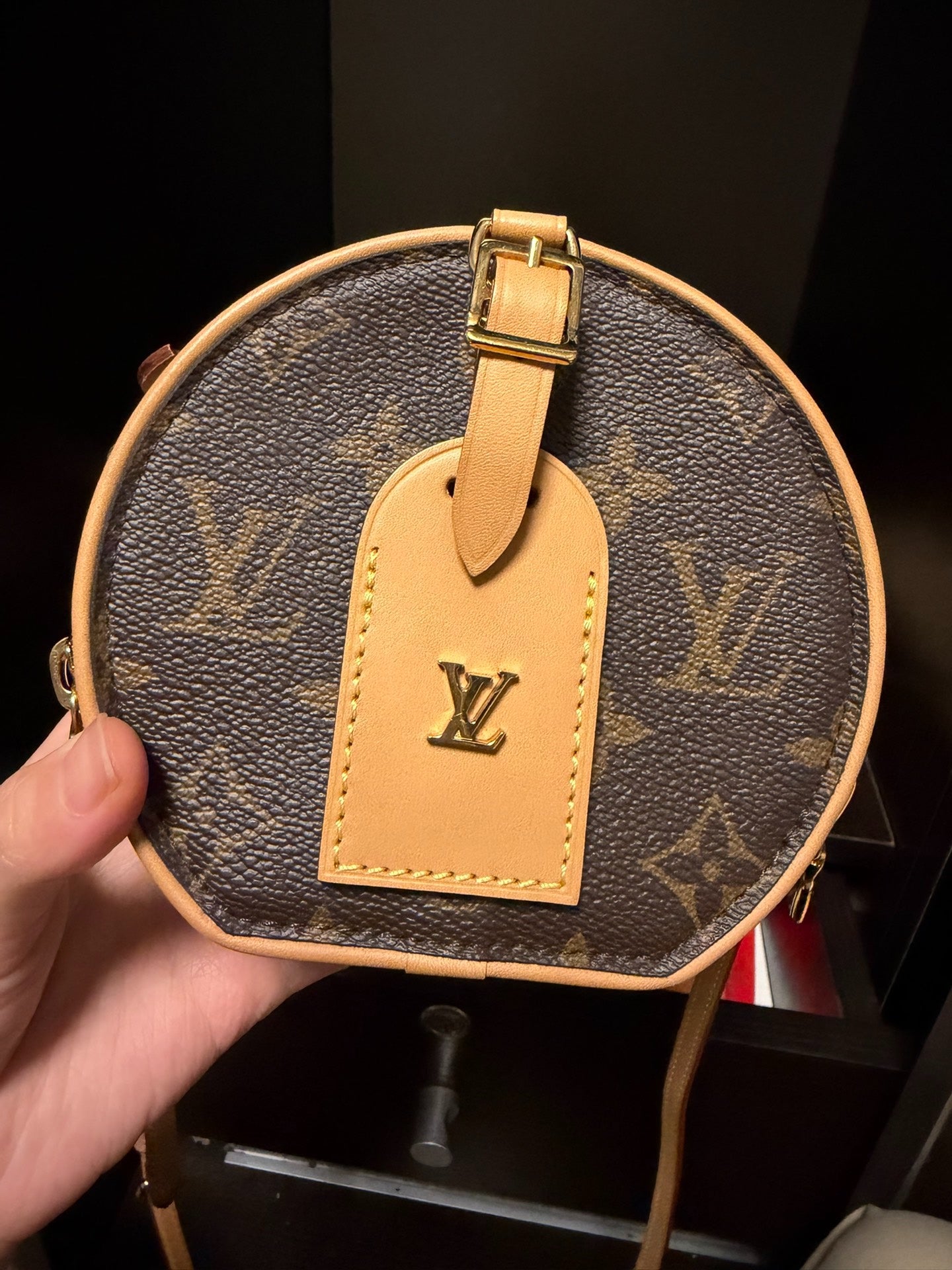 LV Mini Round Monogram Chip Bag