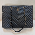 Chanel V Stitch Tote Bag